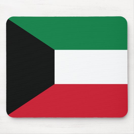 クウェート国旗 マウスパッド (正面)