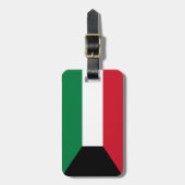 クウェート国旗 ラゲッジタグ (正面縦)