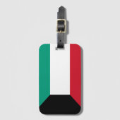 クウェート国旗 ラゲッジタグ (正面縦)