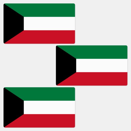 クウェート国旗 ラベル (グループ)