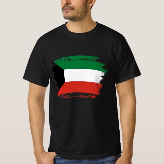 クウェート国旗 Tシャツ (正面)