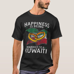 クウェート婚姻クウェー結婚したト伝統国旗のルート Tシャツ