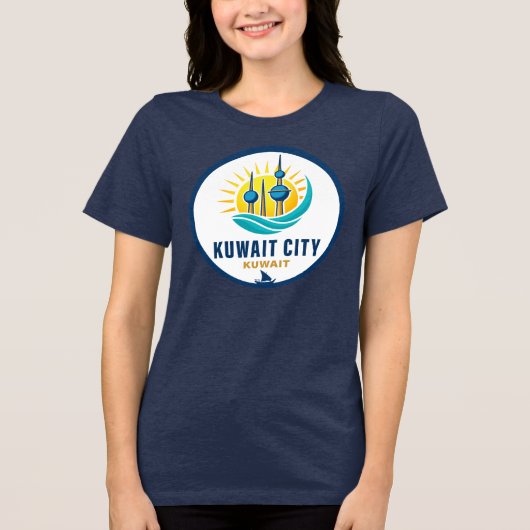 クウェート市 クウェート 中東 トライブレンドTシャツ (正面)
