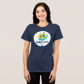 クウェート市 クウェート 中東 トライブレンドTシャツ (正面全面)