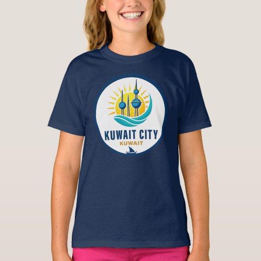 クウェート市 クウェート 中東 Tシャツ (正面)