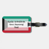 クウェート簡単ID個人の国旗 ラゲッジタグ (裏面横)