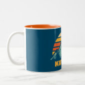 クウォヒノースカロライナテネシーレトロターコイズ ツートーンマグカップ (左)