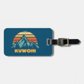 クウォヒノースカロライナテネシーレトロターコイズ ラゲッジタグ (正面横)