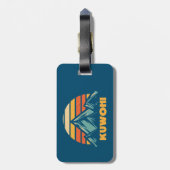 クウォヒノースカロライナテネシーレトロターコイズ ラゲッジタグ (裏面縦)