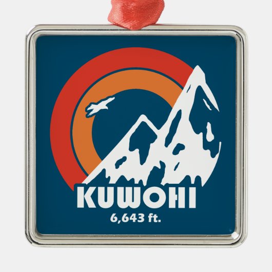 クウォヒノースカロライナ州テネシー州サンイーグル メタルオーナメント (正面)