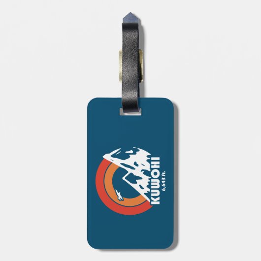 クウォヒノースカロライナ州テネシー州サンイーグル ラゲッジタグ (裏面縦)