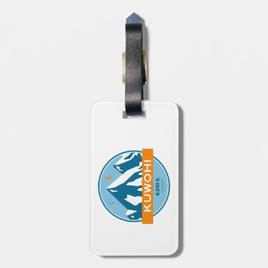 クウォヒノースカロライナ州テネシー星月 ラゲッジタグ (裏面縦)