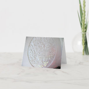 クェベック州ホテルデグラスピーコックスノー彫刻 サンキューカード