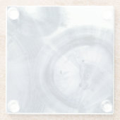 クェーサー – インクイブルーサークル ガラスコースター (裏面)