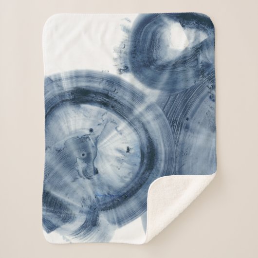 クェーサー – インクイブルーサークル シェルパブランケット (正面)