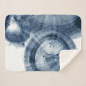 クェーサー – インクイブルーサークル シェルパブランケット (正面(横))