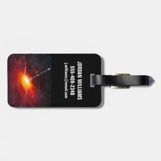 クェーサー。 ラゲッジタグ (裏面横)