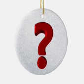 クエスチョンマークオーナメント セラミックオーナメント (右)