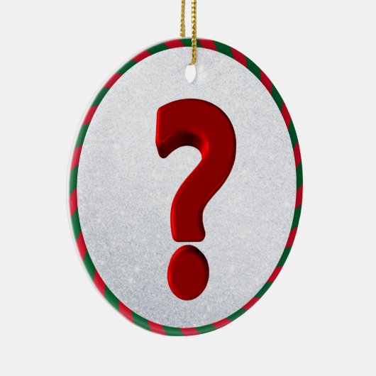 クエスチョンマークオーナメント セラミックオーナメント (右)