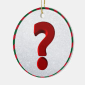 クエスチョンマークオーナメント セラミックオーナメント (左)