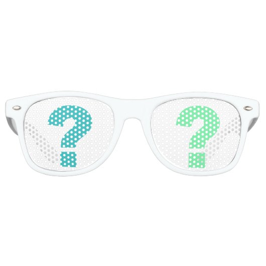 クエスチョンマークサングラス レトロサングラス (正面)