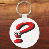 クエスチョンマーク顔 キーホルダー (正面)