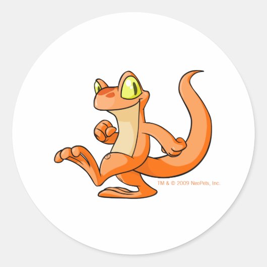 クエストでオレンジ色のテクオ ラウンドシール (正面)