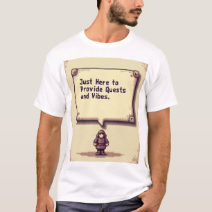 クエストギバーのTシャツ - ピクセルスタイルのビブス限定 Tシャツ
