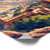 クエッタパキスタントラベルアートヴィンテージ ポスター (角)