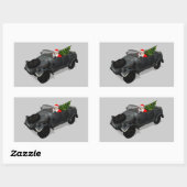 クエベルワーゲンのサンタクロース 長方形シール (シート)