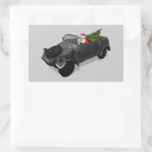 クエベルワーゲンのサンタクロース 長方形シール (バッグ)