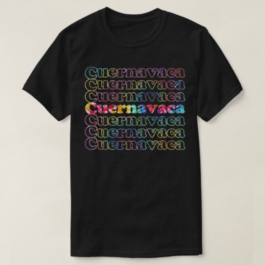 クエルナバカメイコ絞り染め Tシャツ (デザイン正面)