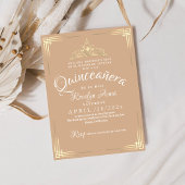 クエレガントインセスペインのニェラミクインズベージュ金ゴールド 招待状