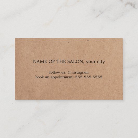 クエレガントラフェイクフトホワイトサロン5+1 ロイヤリティカード (裏面)