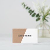 クエレガントラフェイクフトホワイト幾何はっきりしたコンサルタント 名刺 (スタンド正面)