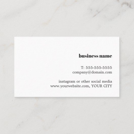 クエレガントラフェイクフトホワイト幾何はっきりしたコンサルタント 名刺 (裏面)