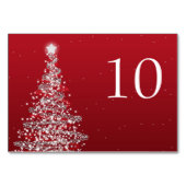 クエレガントリ結婚スのテーブル番号レッドシルバー テーブルナンバー (裏面)