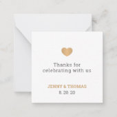 クエレガントリ結婚ン ノートカード (正面)