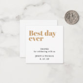 クエレガントリ結婚ン ノートカード (正面/裏面インサイチュ)