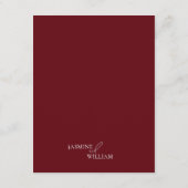 クエレガントレミニマルン結婚詳細 エンクロージャーカード (裏面)