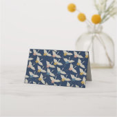 クエレガントレ日本のンツブルーウェディングパーティー プレイスカード (裏面)