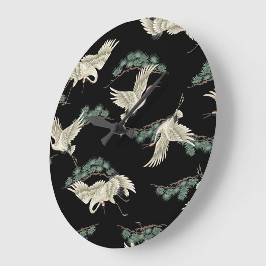 クエレガントレ日本のン芸術的の描写。 ラージ壁時計 (傾斜)