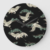 クエレガントレ日本のン芸術的の描写。 ラージ壁時計 (正面)