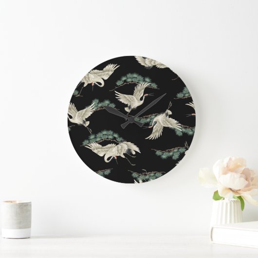 クエレガントレ日本のン芸術的の描写。 ラージ壁時計 (ホーム)