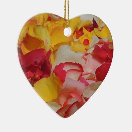 クエンカのバラの花びら セラミックオーナメント (右)