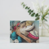 クエンカエクアドル帽子工場 ポストカード (スタンド正面)