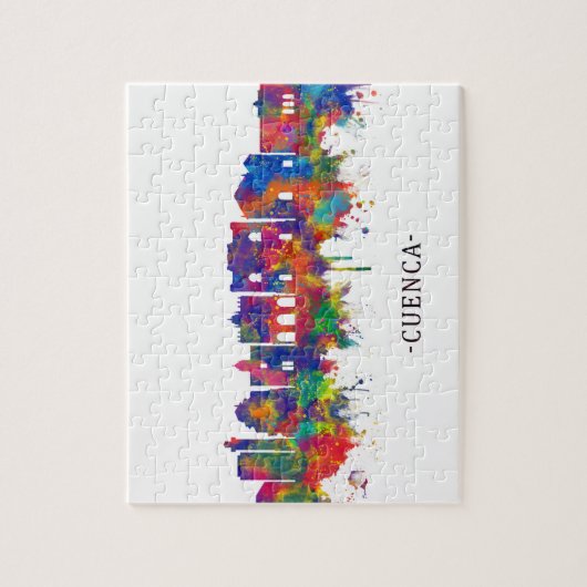 クエンカスペインのスカイライン ジグソーパズル (縦)