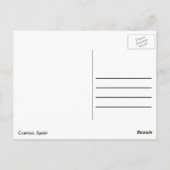 クエンカスペインの郵便はがき ポストカード (裏面)