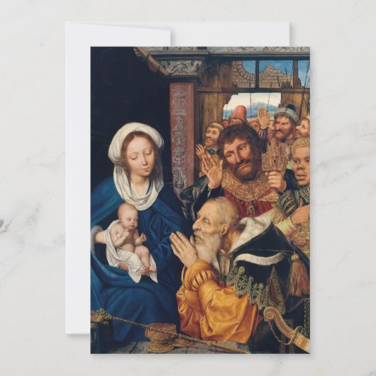 クエンティン・マシス - 東方三博士の礼拝 招待状 (正面)