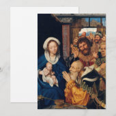 クエンティン・マシス - 東方三博士の礼拝 招待状 (正面/裏面)